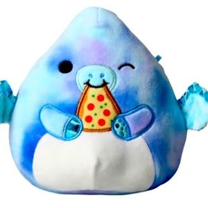 NWT Squishmallow 7.5 - 8” TALIB the BLUE TIE DYE PTERODACTYL EUC